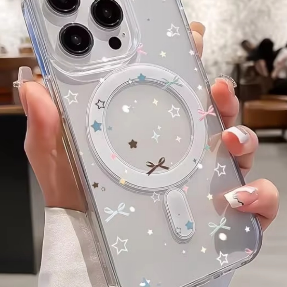 Star Bow Print Clear Phone Cas - đánh giá và giá Clear Shockproof Bumper Case