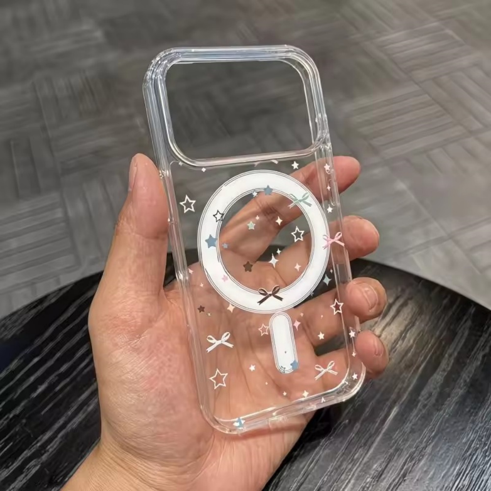 Star Bow Print Clear Phone Cas - đánh giá và giá Clear Shockproof Bumper Case