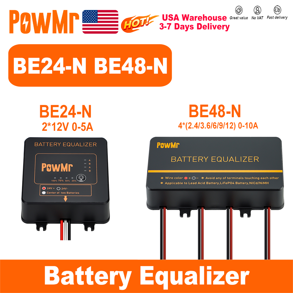 PowMr USA 24V 48V Battery Equa - đánh giá và giá Power Banks