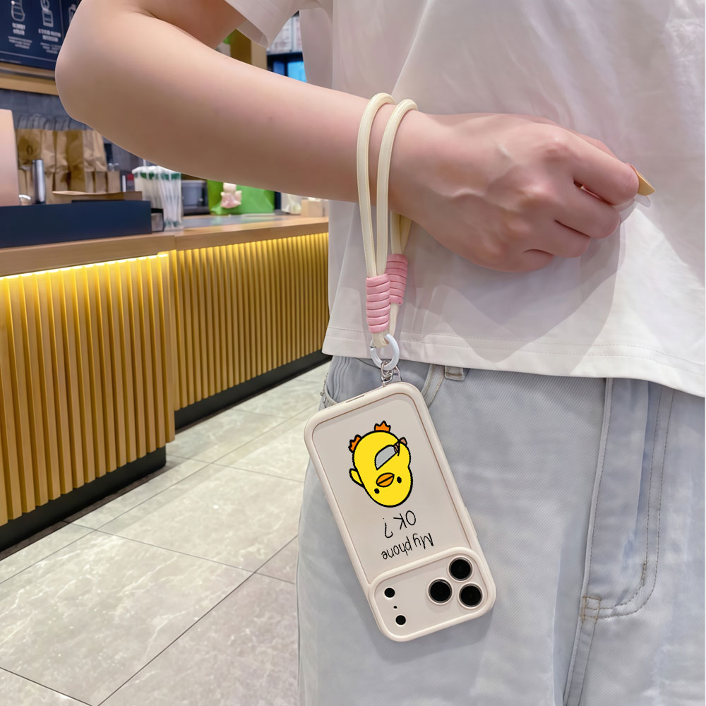 Cute Cartoon Duck Wrist Strap  - đánh giá và giá Cute Cartoon Wrist Strap Silicone Case