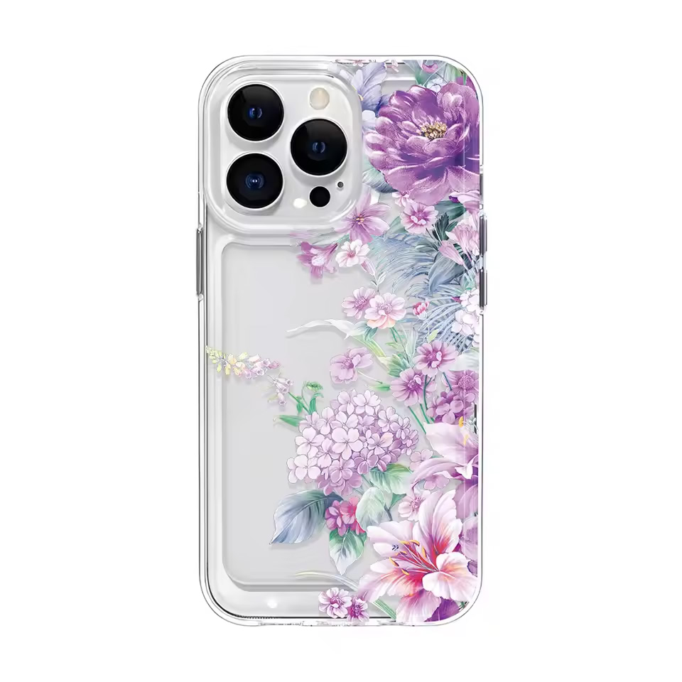 Girls Flower Clear Phone Case  - đánh giá và giá Clear Shockproof Bumper Case