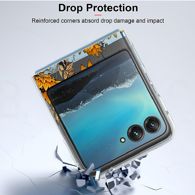 Sunflowers Pattern Clear Phone - đánh giá và giá Clear Shockproof Bumper Case