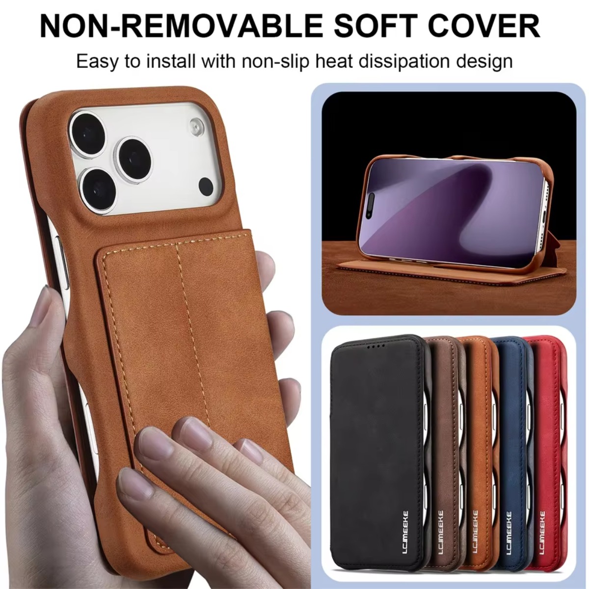 Leather Wallet Magnetic Flip C - đánh giá và giá Leather Wallet Card Holder Phone Cover