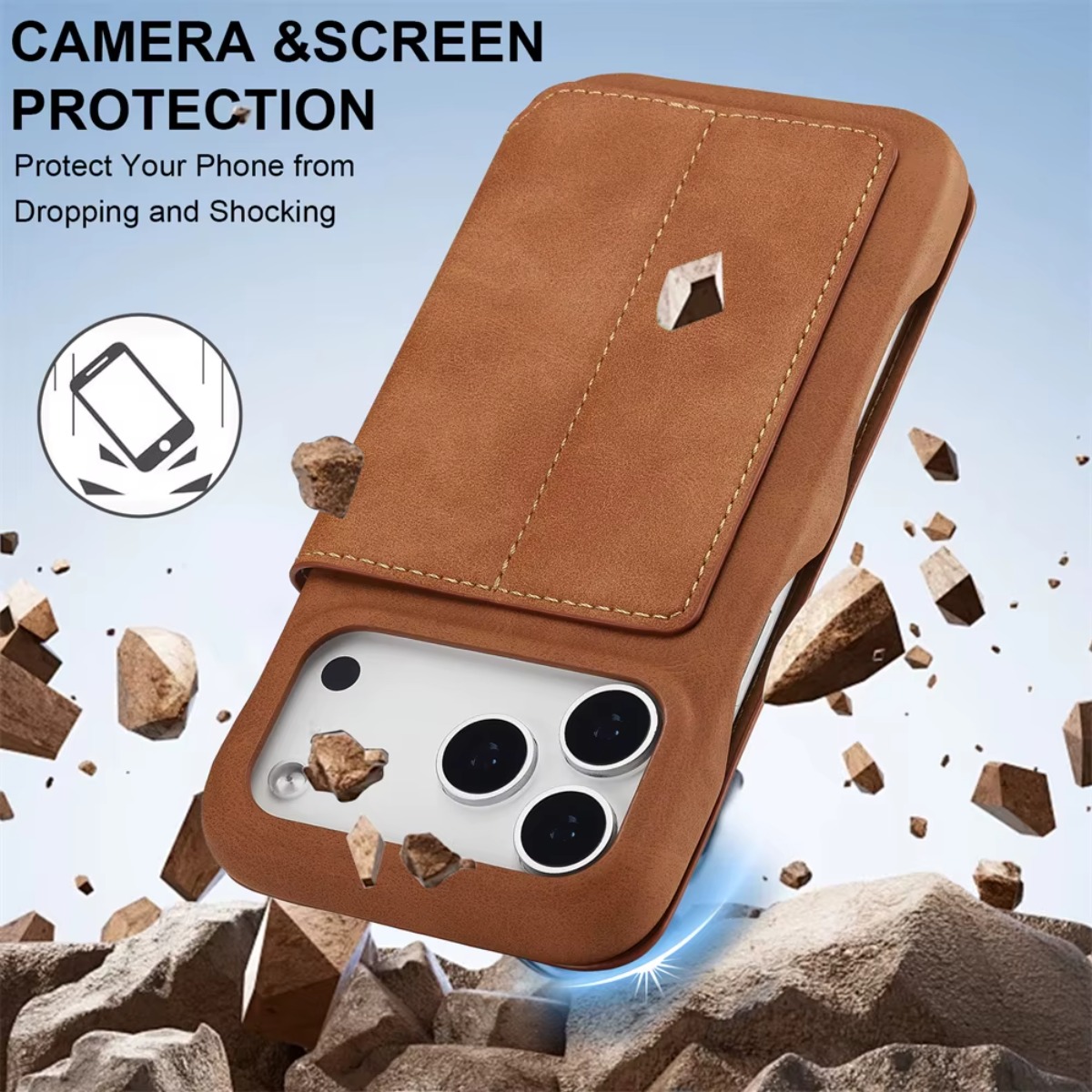 Leather Wallet Magnetic Flip C - đánh giá và giá Leather Wallet Card Holder Phone Cover