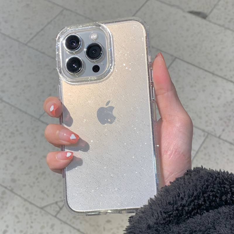 Transparent Simple Glitter Pho - đánh giá và giá Clear Shockproof Bumper Case