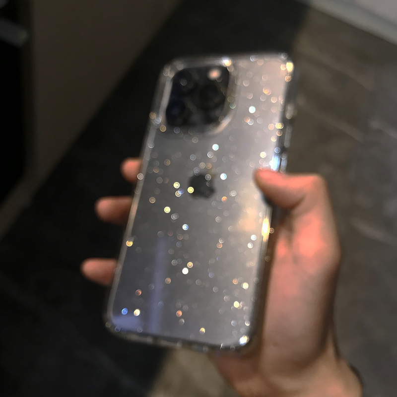 Transparent Simple Glitter Pho - đánh giá và giá Clear Shockproof Bumper Case