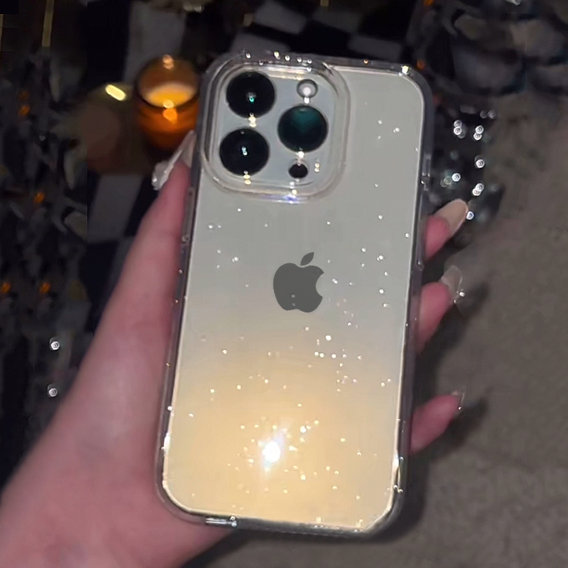 Transparent Simple Glitter Pho - đánh giá và giá Clear Shockproof Bumper Case