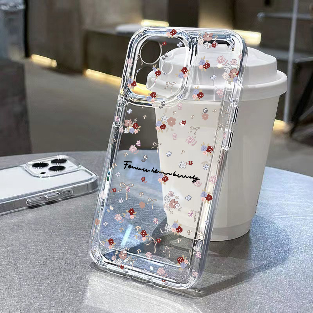 Mini Flower Phone Case For iPh - đánh giá và giá Clear Shockproof Bumper Case
