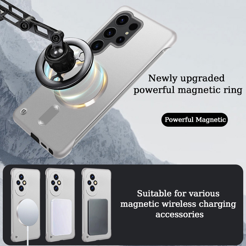 Thin Frameless Magnetic Phone  - đánh giá và giá Ultra Thin Frameless Phone Cover